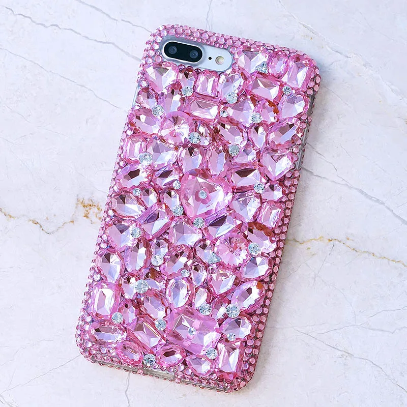 

DIY 3D Crystal Full Diamond Bling Funda Case Cover For Samsung Galaxy S25 S24 S23 S20 S21 Plus FE Ultra