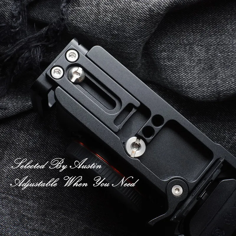 Extendable Hand Grip W L Plate Bracket For Sony A7C Quick Release Plate Arca Swiss Ebony Hand Made