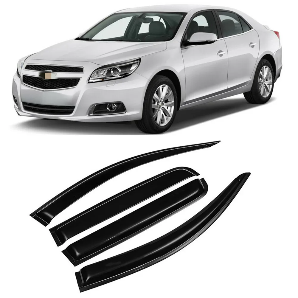 Car Side Window Visor Wind Rain Sun Smoke Guard Deflector Vent Shade  For Chevrolet Malibu 2012 - 2016 Awnings Shelters