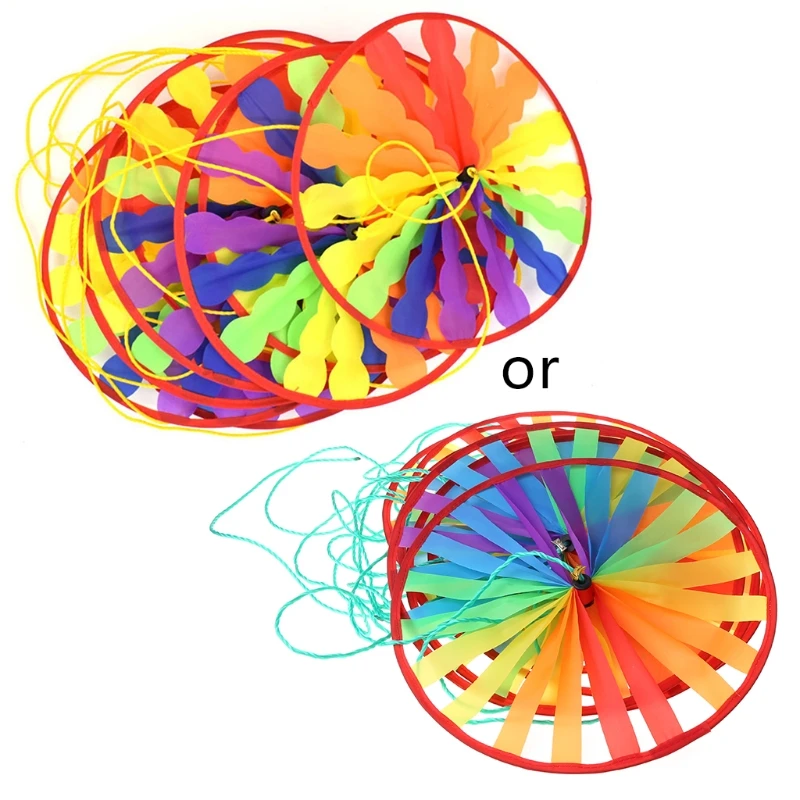 طاحونة هوائية مع قرص دوار ملون ، لعبة خارجية ، ديكور حديقة ، رياض الأطفال