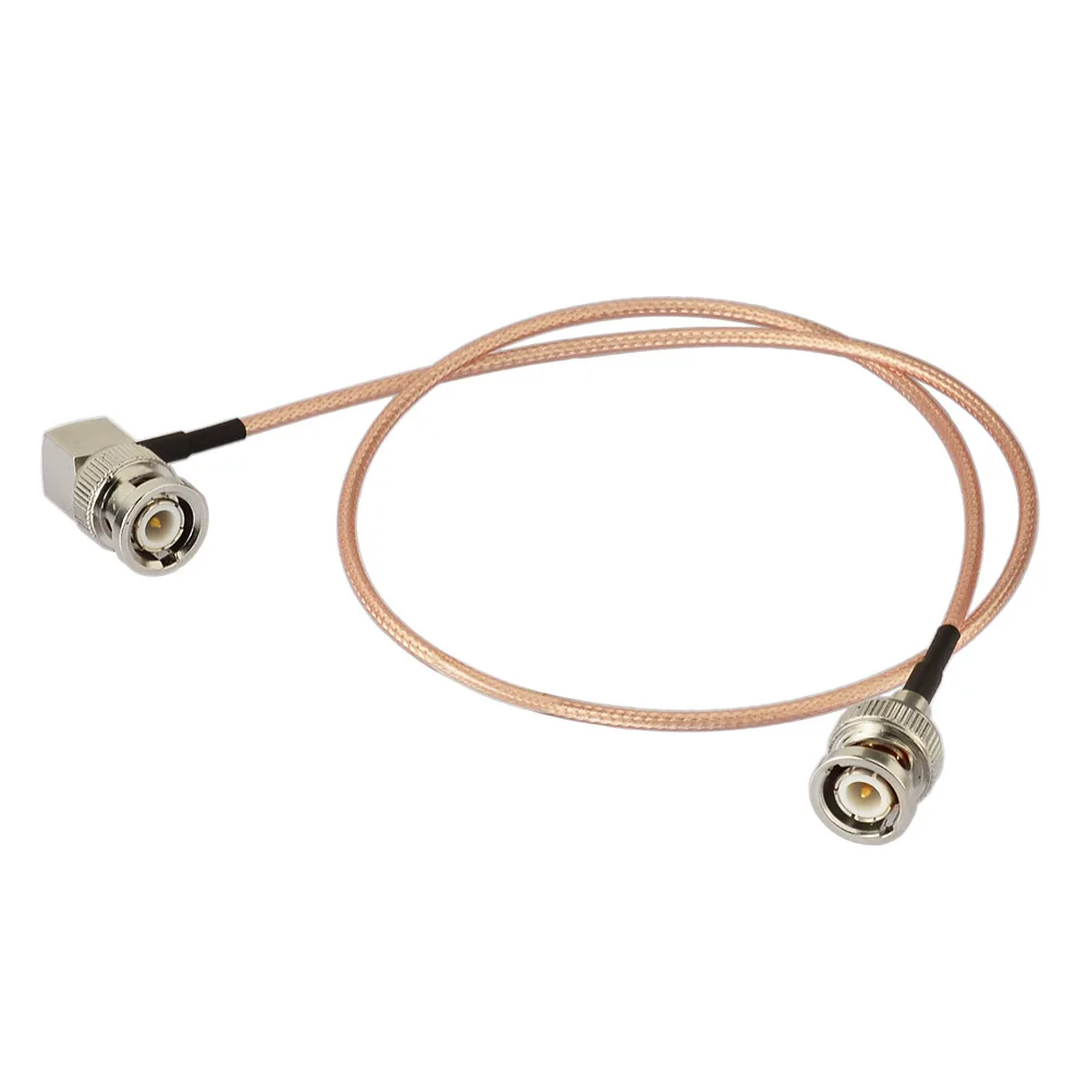 Superbat Jumper Assembly Cable with Right Angle BNC Plug to Male RG316 30cm Cable