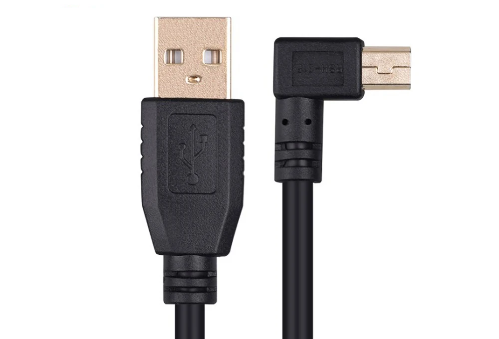 2M 3M 10M 20M 30M 90-Grad 5-Pin Mini-USB-Kabel Lade- und Datenübertragungs-Verlängerungskabel für digitale Überwachungskameras und Netzwerke – Detail 2