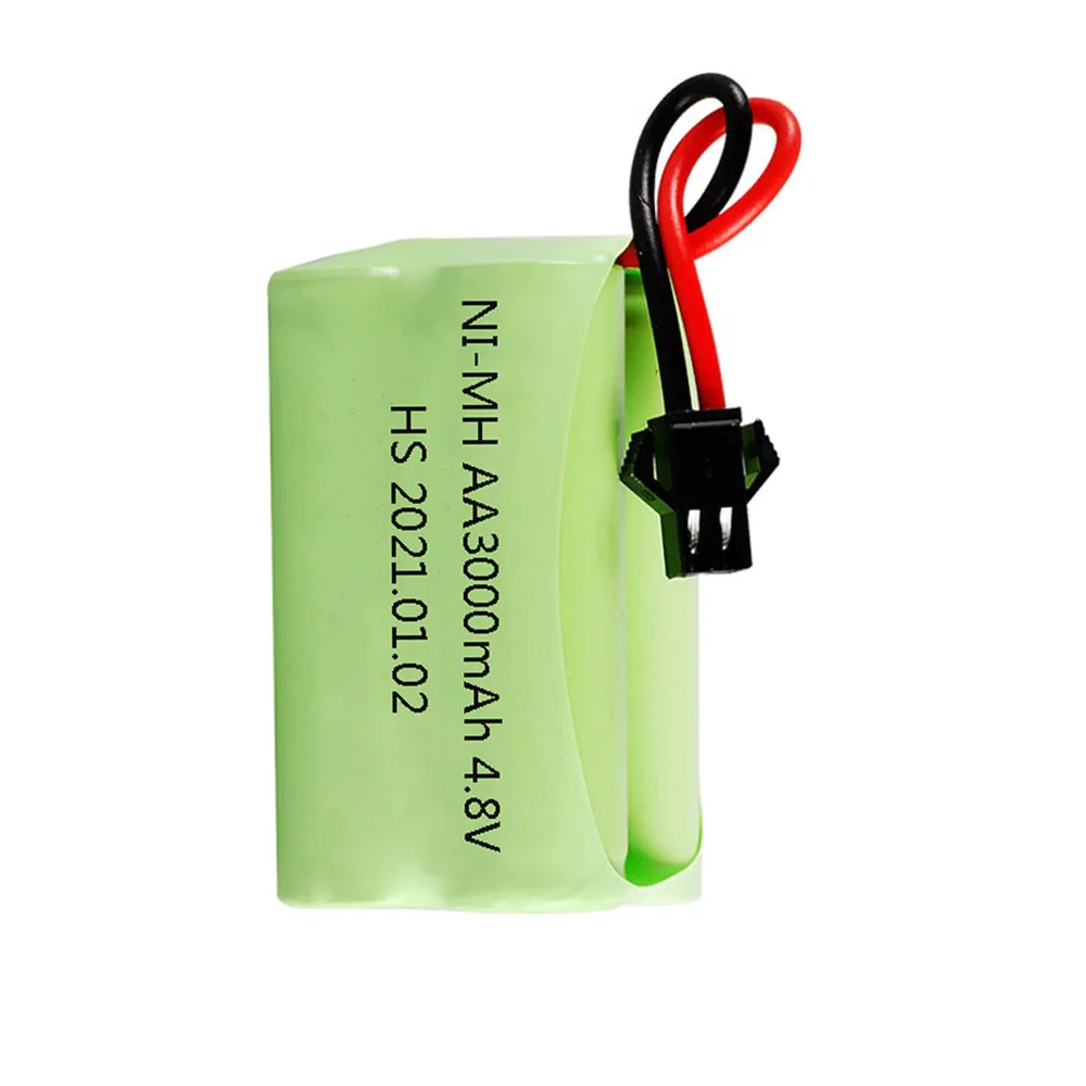 4.8 V قابلة للشحن متولى حسن البطارية والشاحن مجموعة 4.8 V 3000mah AA نيمه بطارية ل Rc لعب سيارات الدبابات الروبوتات قوارب البنادق التبعي