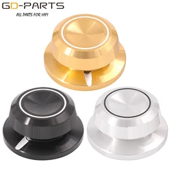 Bouton de Pointeur en Aluminium Massif, 48x23mm, Hifi, Audio, Potentiomètre, Atténuateur, Capuchon de Bouton à Distance, Trou de 6mm, Usiné, DIY