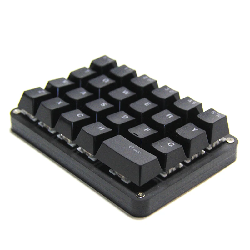 新しい23キーメカニカルキーパッドタイプc usb、ワンライトシングルバックライト制御ソフトウェアマクロキーボードセルフセッティング