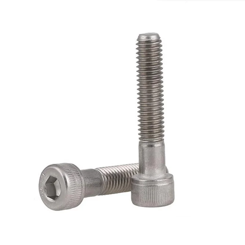 Hexagon Hex Socket Cap Head Half Tooth Screws M4 M5 M6 M8 M10 M12 304 Stainless Steel DIN912 Partially Thread Allen Bolts