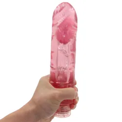 Consolador vibrador grande y grueso para mujer, pene vibrador de gelatina, pene enorme realista, juguetes sexuales para el punto G, tienda masturbadora femenina para Adultos 18