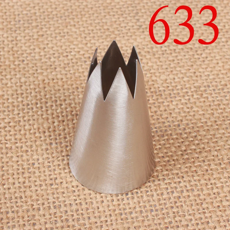 BCMJHWT Piping Nozzle Cake Decorating Tools Stainless Steel Icing Nozzles Cream Pastry Nozzles Large Size Open Star Tips  #633