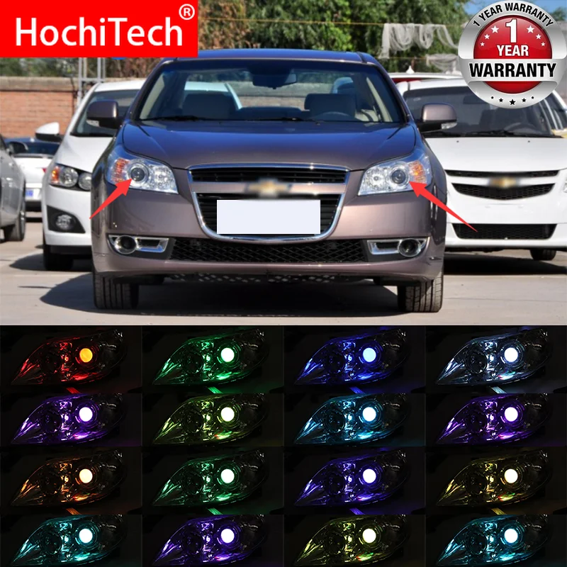 

Wireless Control RGB LED Demon Eyes light Kit For Chevrolet Epica 2007-2020 Projector Lights Lens