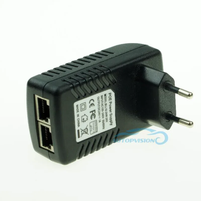 Wonderful Active Power Adapter POE Injector PSE Output DC24V 1A Power Over Ethernet EU Plug Gratis Pengiriman