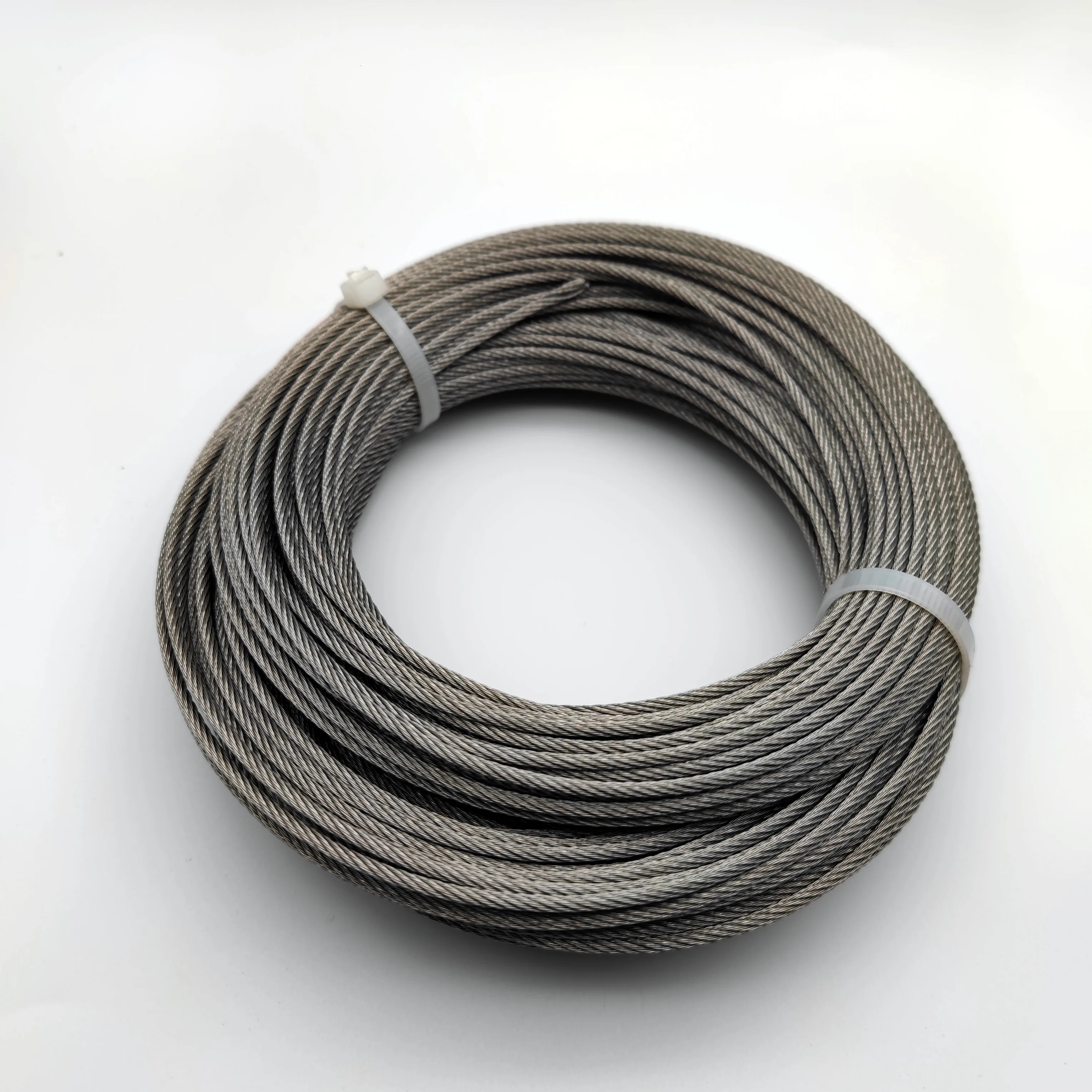 50M 2.5mm diametro 7X7 costruzione 304 cavo metallico in acciaio inossidabile Alambre cavo di sollevamento pesca più morbido