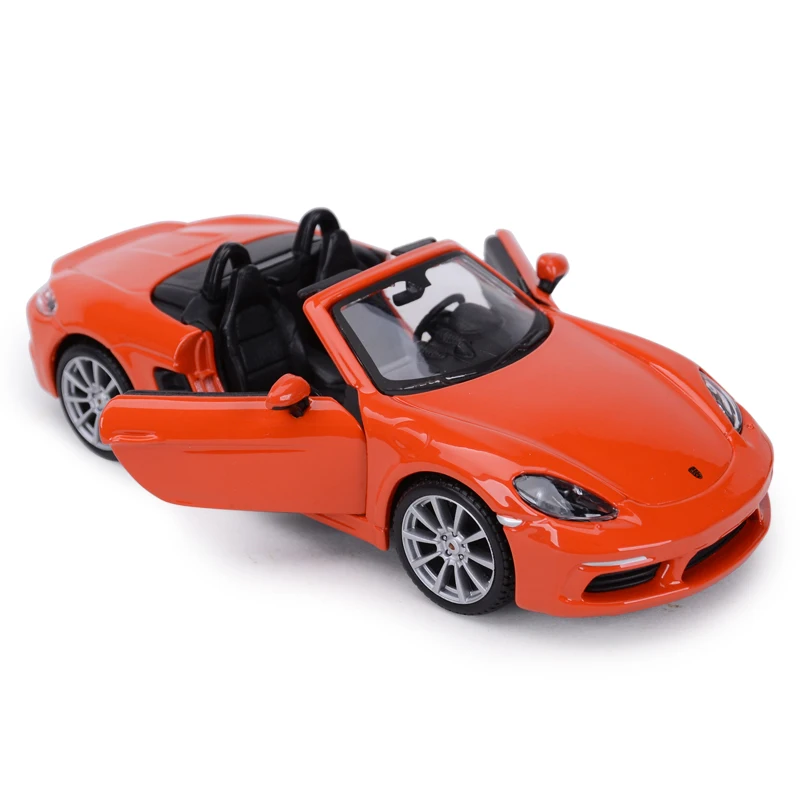 Bburago 1:24 Porsche 718 Boxster Sports Car Static Die Cast Vehicles Collectible Model Car Toys