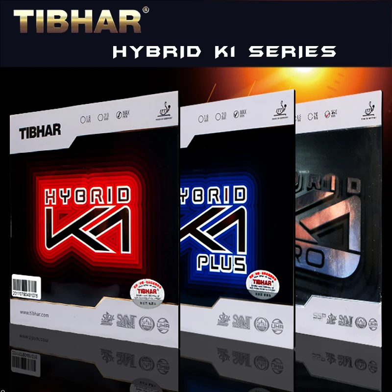 

TIBHAR HYBRID K1 / K1 PLUS / K1 PRO Germany Table Tennis Rubber Pips In Sticky Tensor Ping Pong Rubber for Fast Attack with Loop