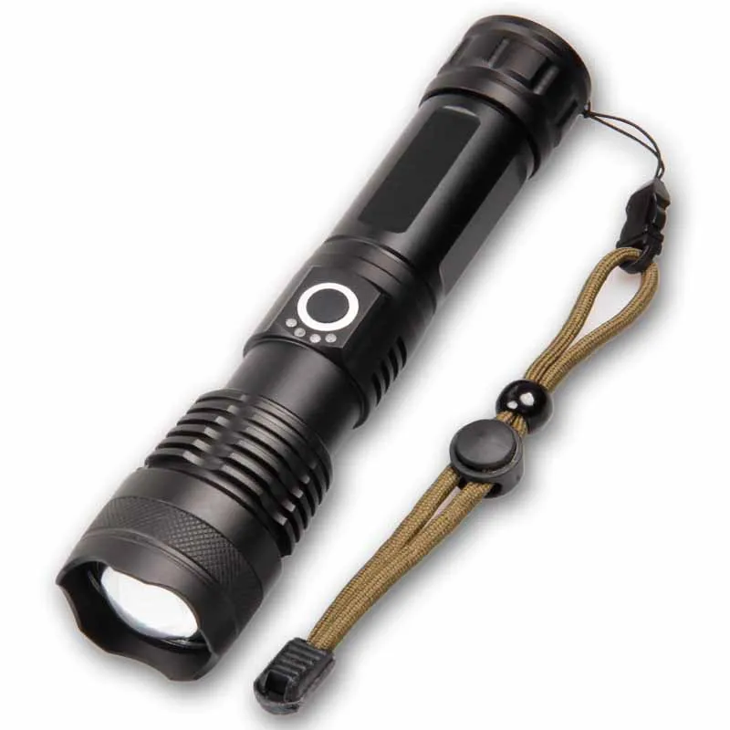 RIDE Camp Torch USB Rechargeable High-brightness LED Long-range Telescopic Zoom Night Fishing Flashlight