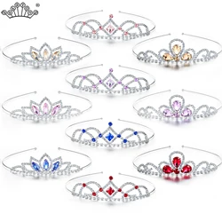 3 Piece/set Rhinestone Tiaras Crystal Tiara Princess Crown Crystal Headband Girls Crowns for Kids Wedding Prom Birthday Party