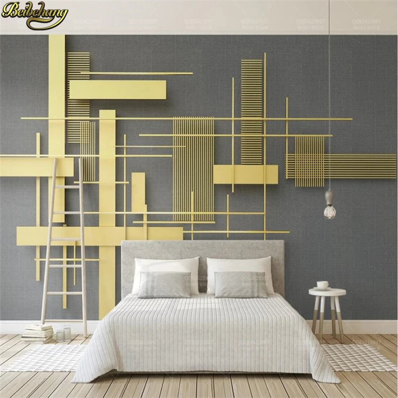 3D Retro Square Mosaic Custom Geometry Wall Murals for Living Room TV Background Home Decor Art Wallpaper