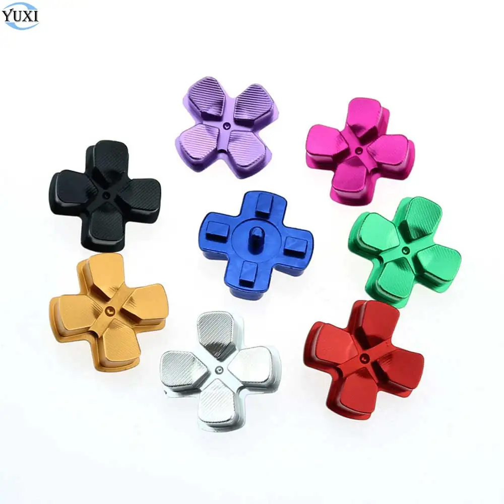 

YuXi 1pcs Metal D-pad Action Button Cross Dpad direction Key Replacement for Playstation Dualshock 4 PS4 DS4 Gamepad Controller