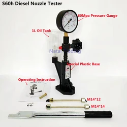 S60h Diesel Injector Nozzle Tester Manual Booster Hand Pump Work With Common Rail Device