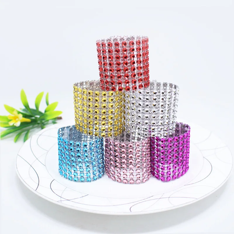 50 Pack Napkin ring European style napkin buckle Western food buckle Hotel napkin rings Wedding catering buckle Clearance sales