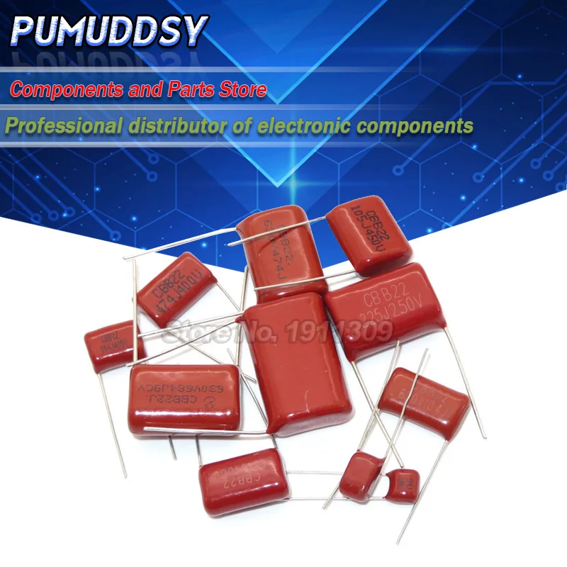 10PCS 100V 393 473 683 104 224 394 474 105 335 106 101 471 102 152 222 332 472 682 103 223 333 J CBB Capacitor 1/2/3/4/5/NF UF