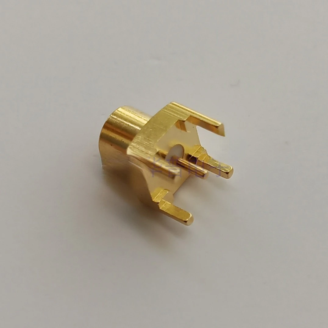 2Pcs SMP RF Connector SMP-JHD7-S Optical Hole Male Header High Frequency SMP-JE Five-corner Welding PCB Board