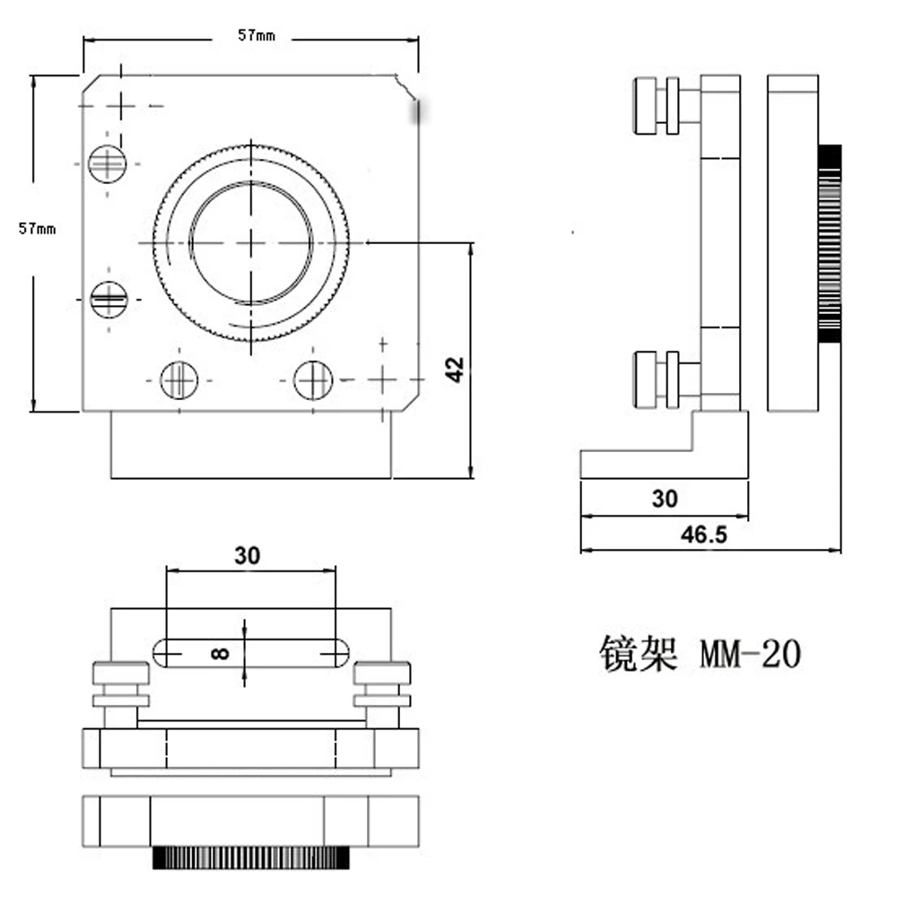 Yag Laser Markering Snijden 2Axis Laser Beam Expander Rood Licht Indicator