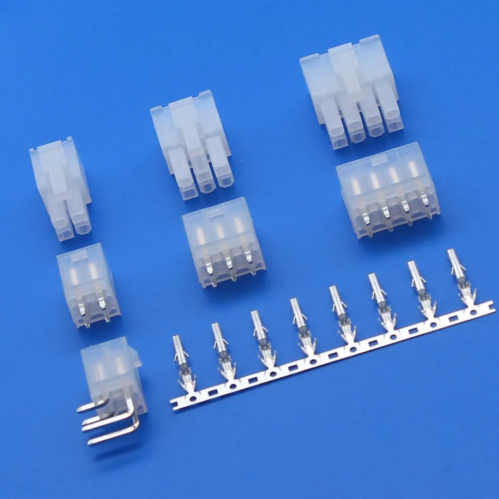 

100Pcs EPS ATX PCIE 4.2mm Pitch Male Female 5557 5559 5569 Housing Wafter 2Row Terminal/straight/right angle Connector For PCB