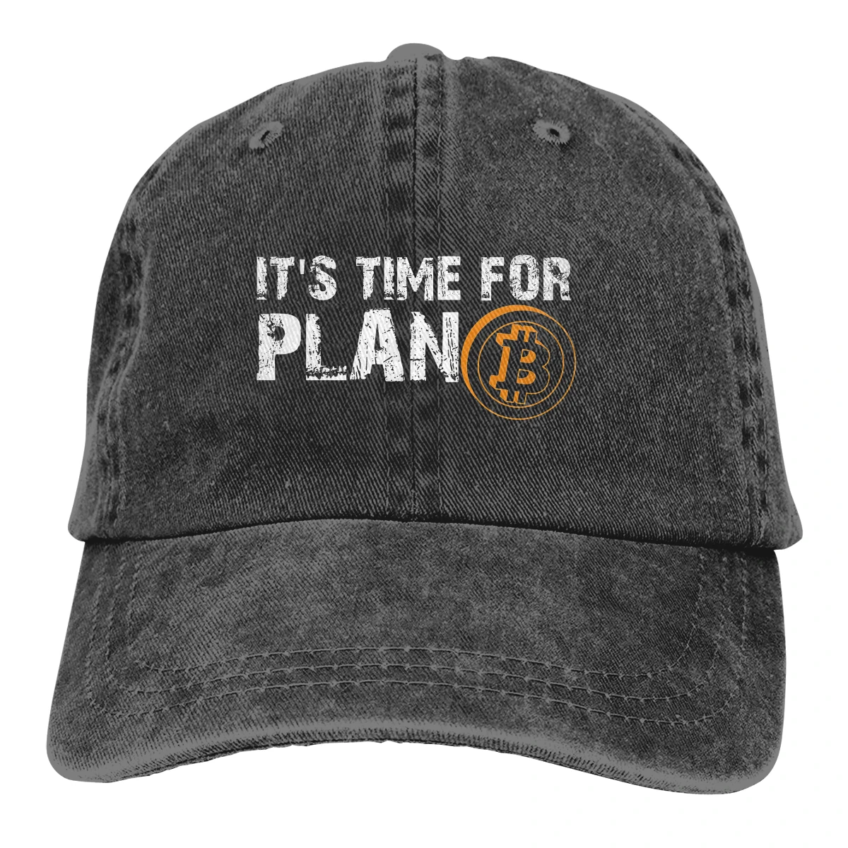 Pure Color Dad Hats It's Time For Plan B Women's Hat Sun Visor Baseball Caps Bitcoin Cryptocurrency Miners Meme Peaked Cap