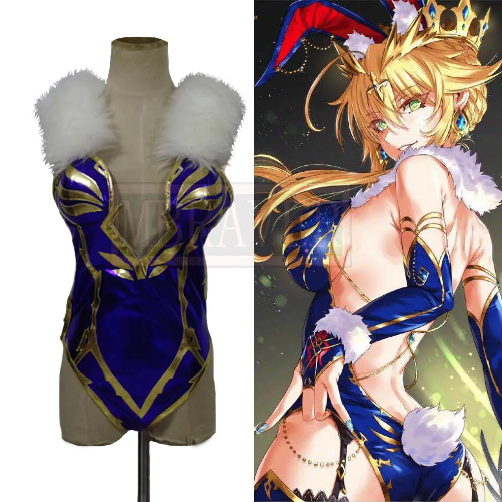 

Fate/Grand Order FGO Lancer Arturia Pendragon Bunny Clothing Sex Rabbit Set Cosplay Costume Women Dress For Halloween