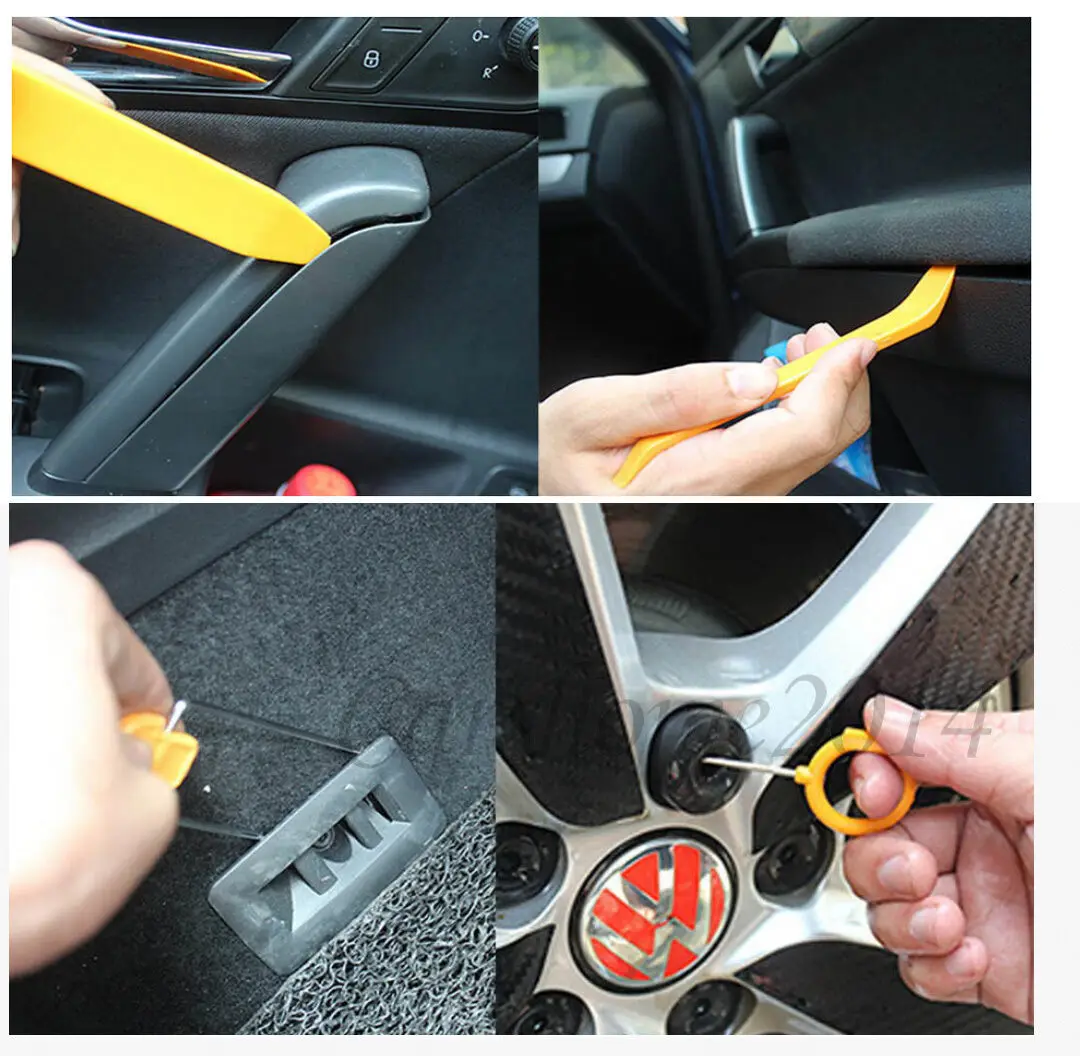 Autoradio pannello Audio Trim porta Clip rimozione fabbro Kit di strumenti pompa cuneo PDR plastica stampaggio finestra Clip di fissaggio accessori