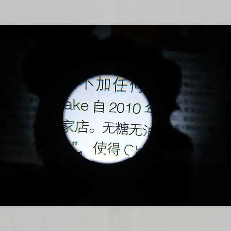 10x Portable Mini Pocket Magnifier Key Chain Magnifying Glass With LED Light for Promotion Gift Magnifier Jewel Loupe