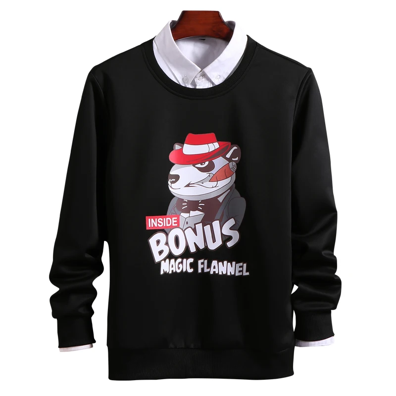 Long-sleeved Male Korean Version of Hip-hop Men's Loose Bottoming Shirt Handsome Sweater Trend Spring and Autumn Clothes