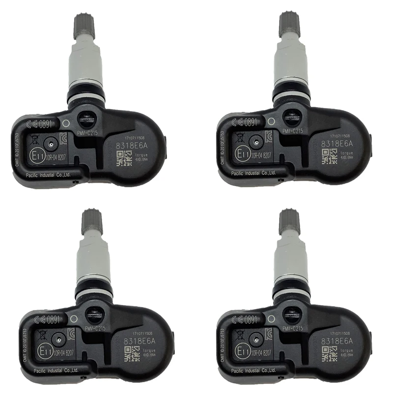 4pcs 433Mhz PMV-C215 42607-48020 TPMS Tire Pressure Monitor Sensor For Toyota Camry CHR Land Cruiser 200 Prado 2015-2020