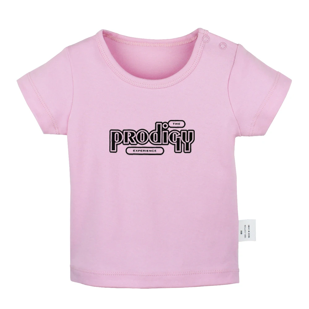 The Prodigy Experience Electronic Music Band The Script Band Newborn Baby T-shirts Toddler Graphic Solid Color Short Sleeve Tops