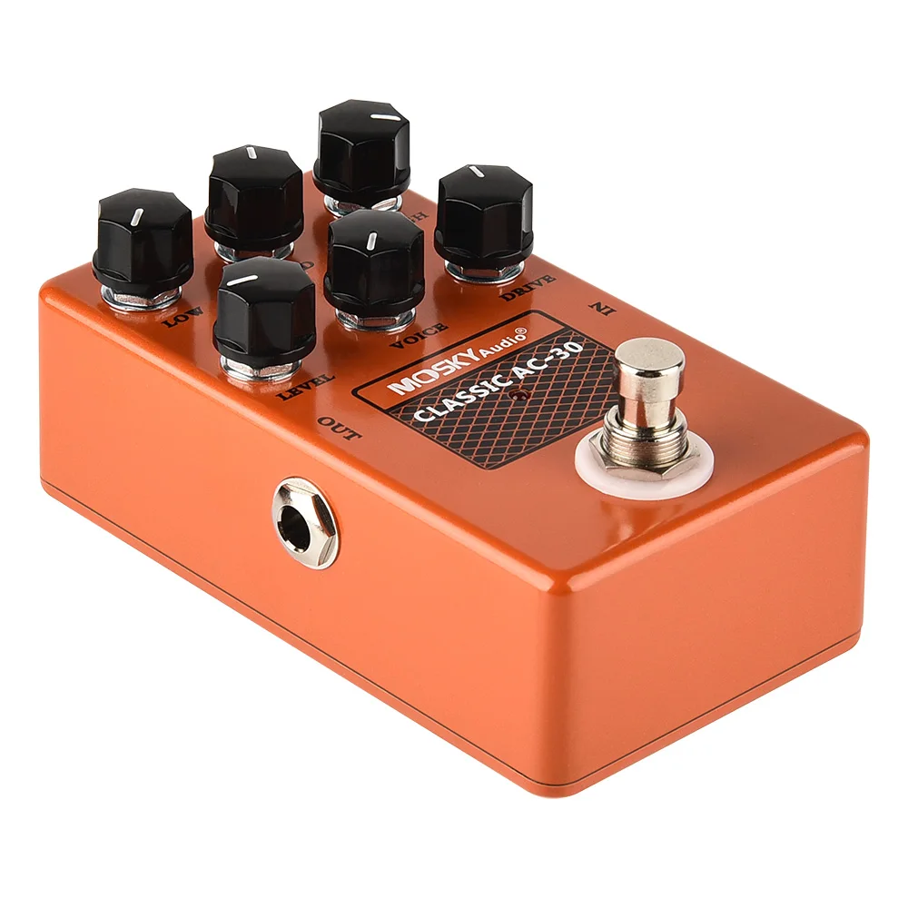 MOSKYaudio Classic Ac-30 Speaker Simulation Level Drive Voice Guitar Effect Pedal Effects For Electric Guitar Accessories