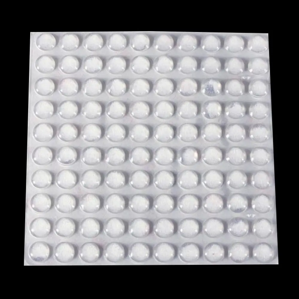 50/64/80/100PCS Durable  Bumper Prevent Noisy Damper Self-adhesive Silicone Buffer Pads Furniture Door Stopper