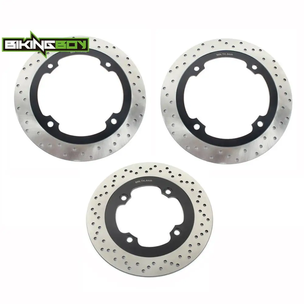 For Transalp XLV 600 97-02 98 99 XLV 650 00 01 02 03 04 05 06 07 XLV 700 / ABS 08 09 10 11 12 Front Rear Brake Discs Disk Rotors view 2