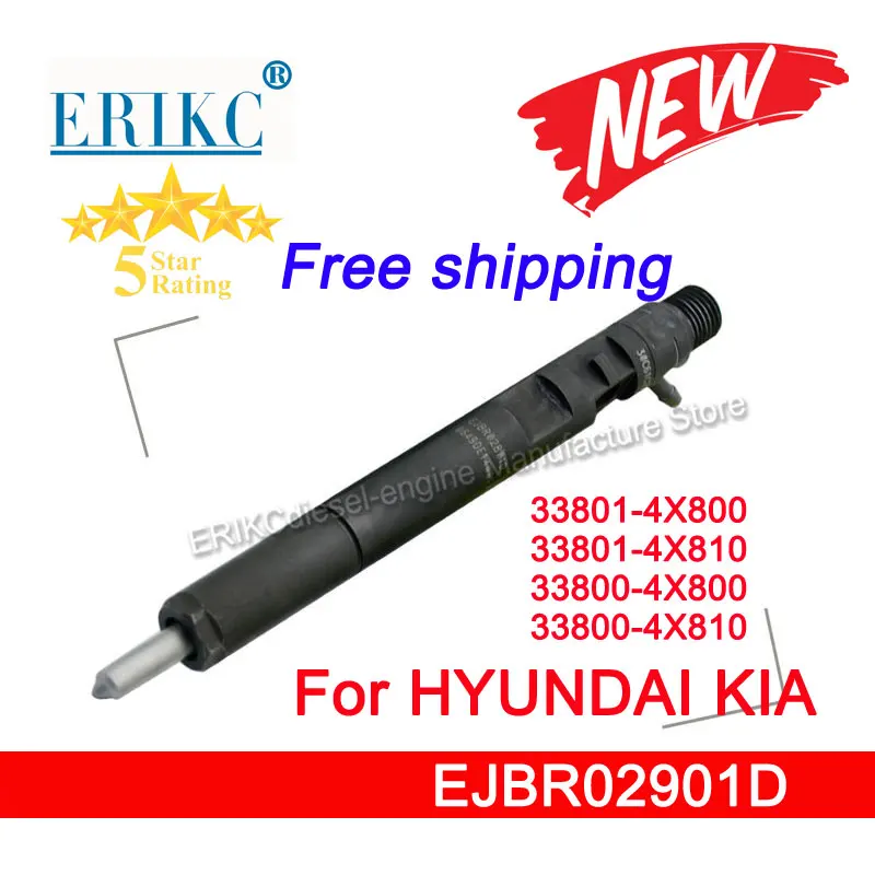 EJBR02901D 338014X800 2901D Diesel Fuel Injector 33801-4X800 33800-4X800 338004X800 For HYUNDAI Terracan 4x4 2.9L CRDi SUV Euro