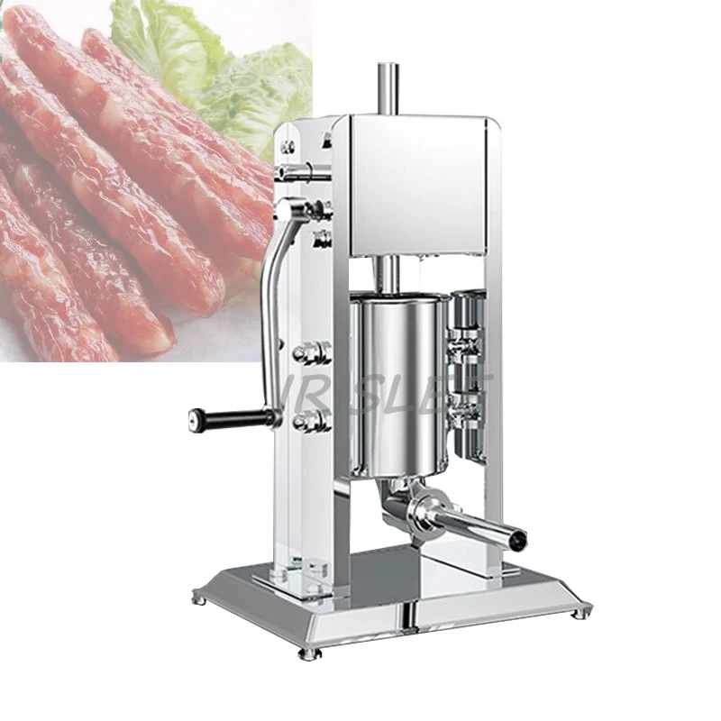 

Stainless Steel Filling Sausage Filler Vertical Manual Stuffer Maker Meat Tools