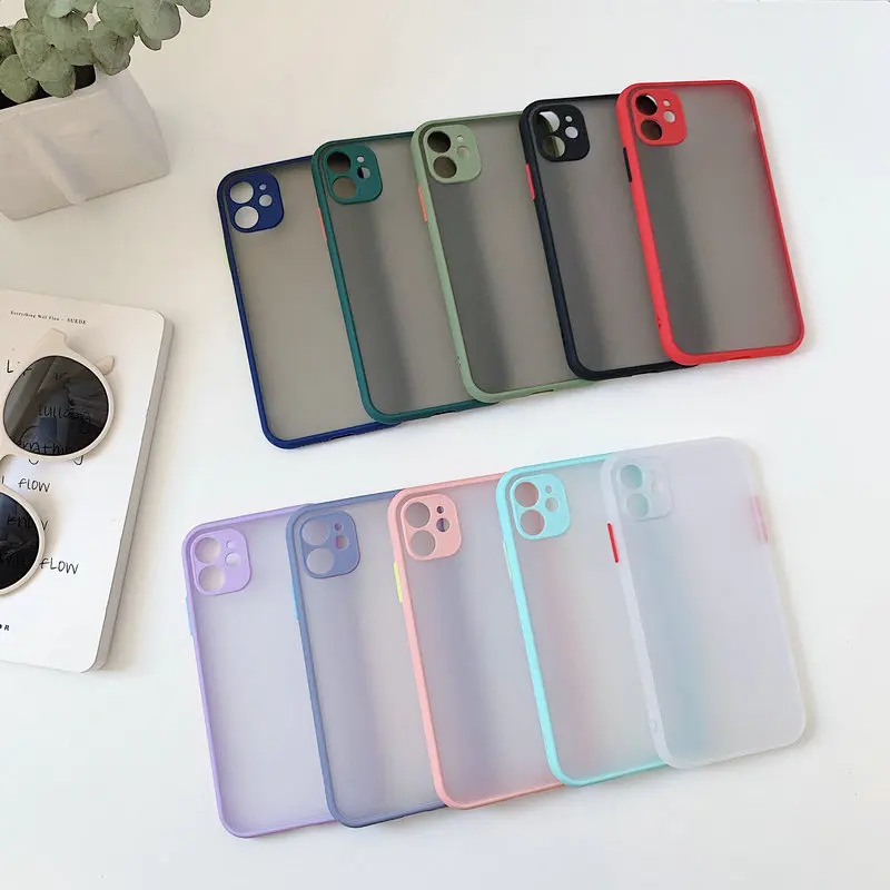 

10 colors skin feel cell phone case for iPhone 12 mini pro max 5.4 6.1 6.7 11 5.8 6.1 6.5 XS X XR 7 8 6 plus 100pcs GC120106