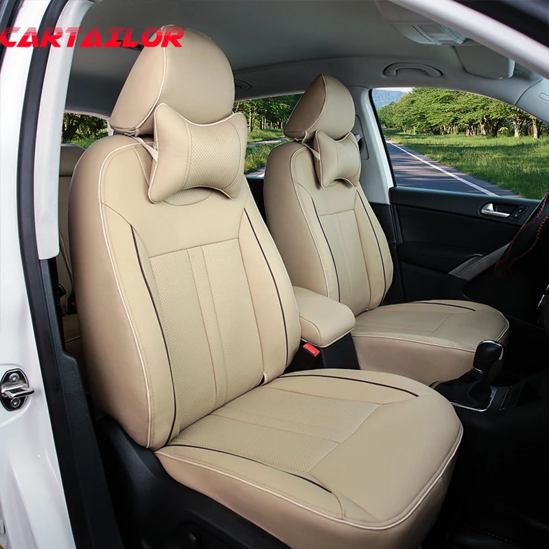 CARTAILOR cover seats custom fit for kia carens 2015 2014 2009 automobiles seat covers set PU leather car seats cushion supports