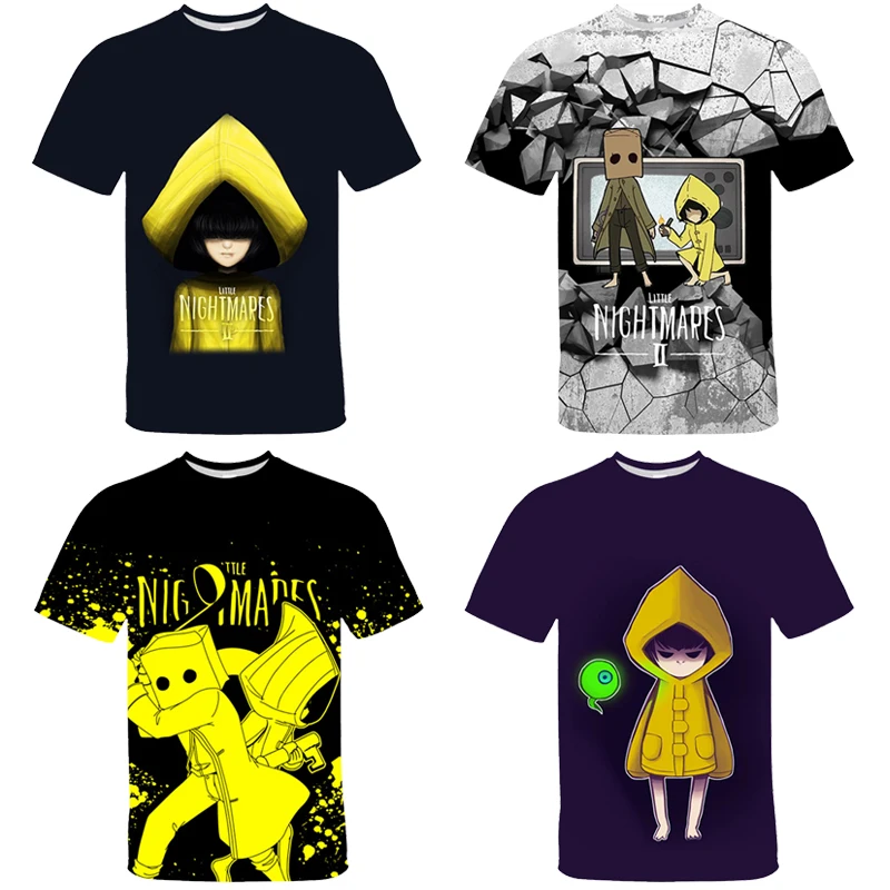 

Little Nightmares Tshirt 3D O-Neck Boys/girls Tshirt Summer Short Sleeve Harajuku Streetwear 2021 Horror Adventure Game Clothes