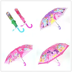 Disney children umbrella Frozen Spider-Man sofia pony Mickey Minnie car folding hook umbrella boys girls umbrella child gifts