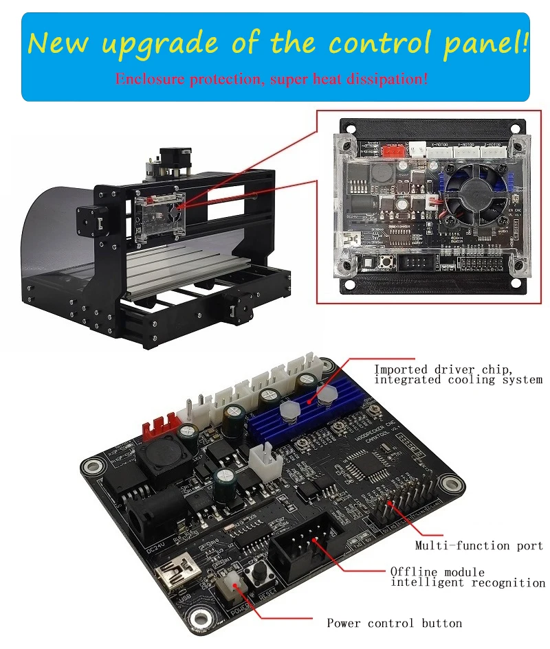 GRBL1.1 USB Port CNC Laser Machine 3-Axis Control Board, CNC Control Board Integrated Driver Board ,upgrade CNC controller  GRBL