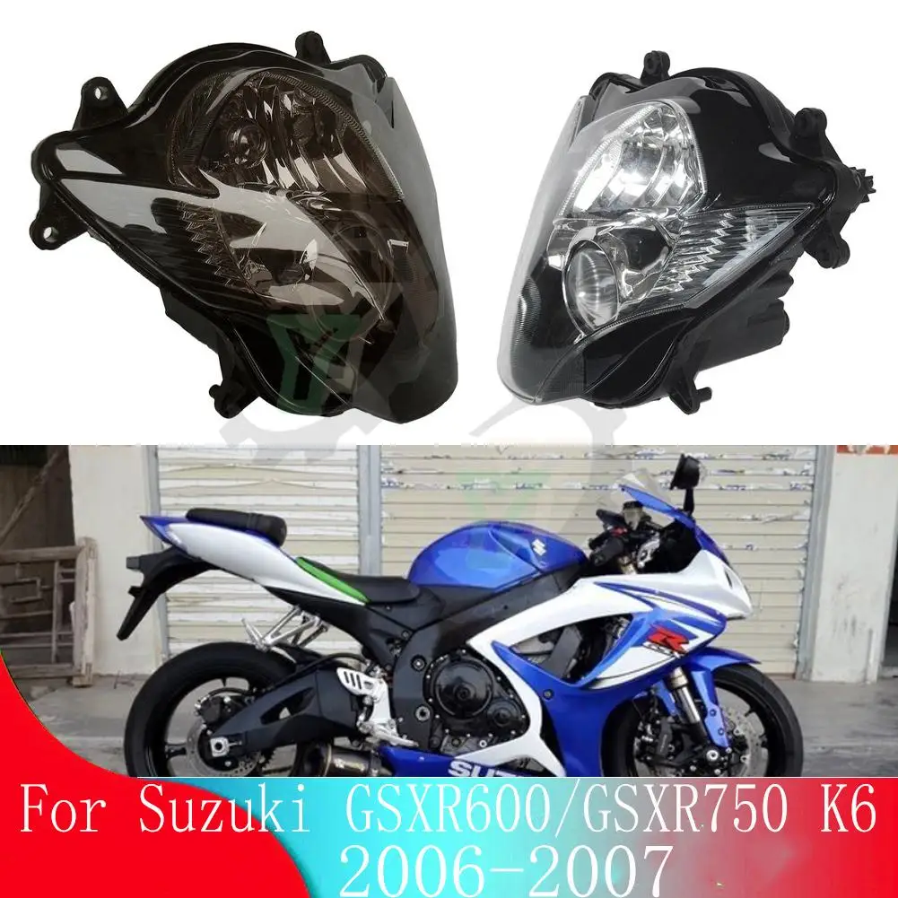 GSXR750/GSXR600 GSX-R Motorcycle Front Headlight Headlamp Head Light Lighting Lamp For SUZUKI GSXR 600/GSXR 750 K6 2006-2007