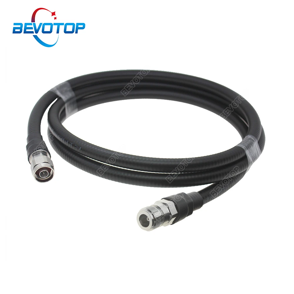 

N Male to N Female 1/2 50-9 Super Flexible Feeder Line RF Coaxial Cable for Base station Cellular Amplifier Signal Booster