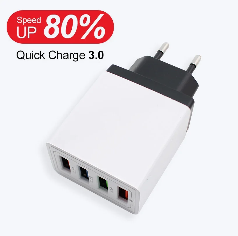 AC DC 220V TO 5V 3A Universal Power Adapter Supply 5 V USB Charger Mobile Phone 1 3 4 Ports USB AC EU Universal Power Adapter 5V