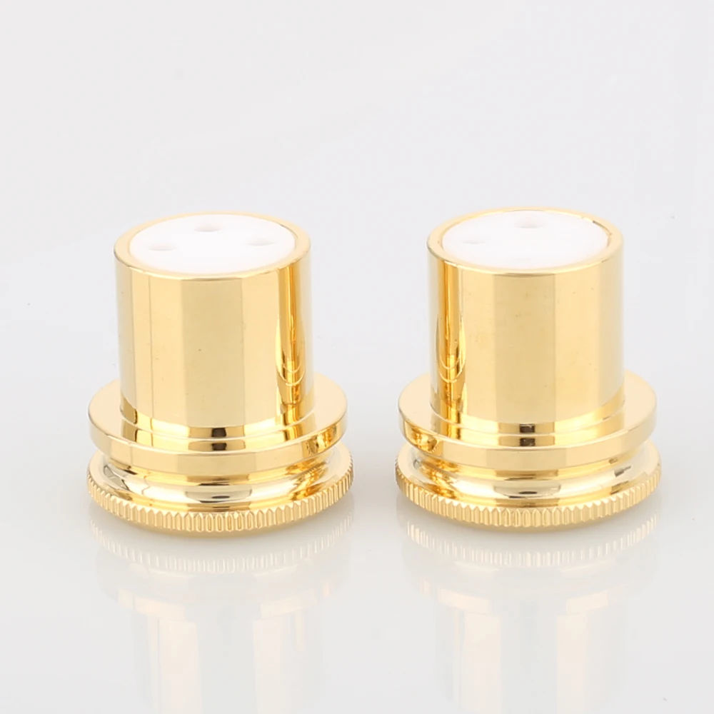 

HI End Noise Stopper Gold Plated Copper XLR Plug Caps XLR Protect Cap 3pin XLR female Noise Reducing Caps