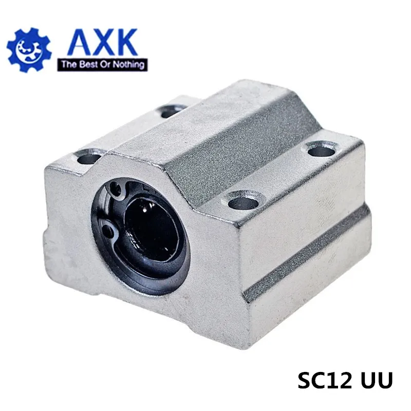 

1pc SC12UU SCS12UU 12mm Linear Ball Bearing Block CNC Router with LM12UU Bush Pillow Block Linear Shaft for CNC 3D printer parts