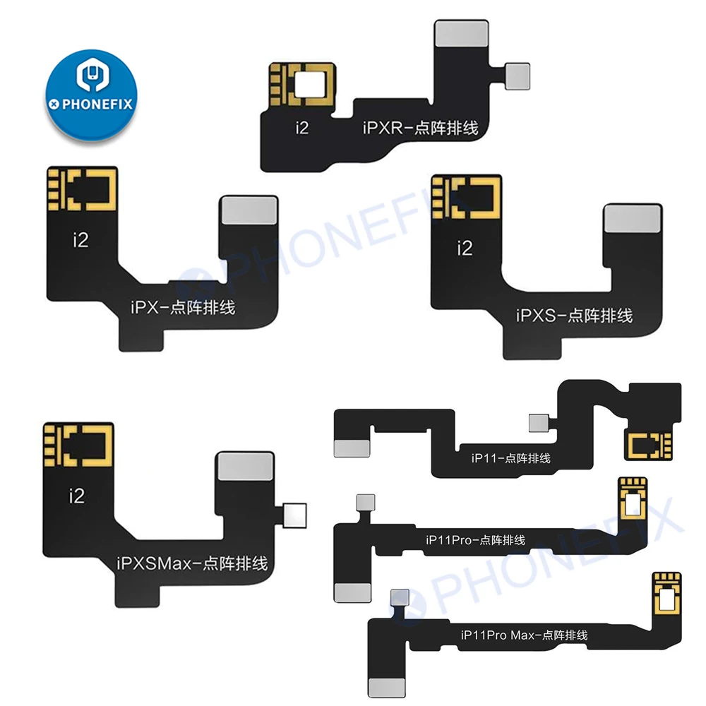 Aggiornamento JC V1S V1SE rilevazione matrice di punti Face ID colore originale Touch Shock logica batteria programmatore di impronte digitali cavo flessibile Dot